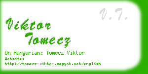 viktor tomecz business card